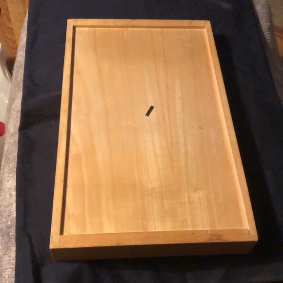 VTG Wooden Bread Cutting Board  + Crumb Tray - Picture 4 of 4